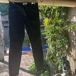 Paige Black pants with blue lining